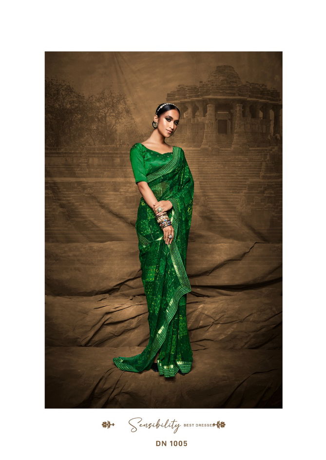 Stavav Eliza Fancy Festive Wear Wholesale Georgette Sarees 